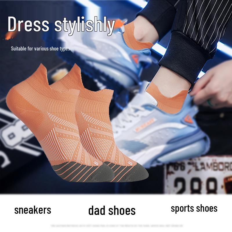 Meikes Antypoślizgowe Oddychające Skarpety Sportowe Męskie - Wygodne Pogrubione Spodnie Frotte Skarpety do Biegania