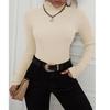 Fashion Women Long Sleeve Ribbed Turtleneck Sweater Slim Casual Pullover Top Autumn Winter Knitted Jumpers