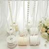 Double-Strand Pearl and Bead Chain for Wedding and Bridal Room Decoration