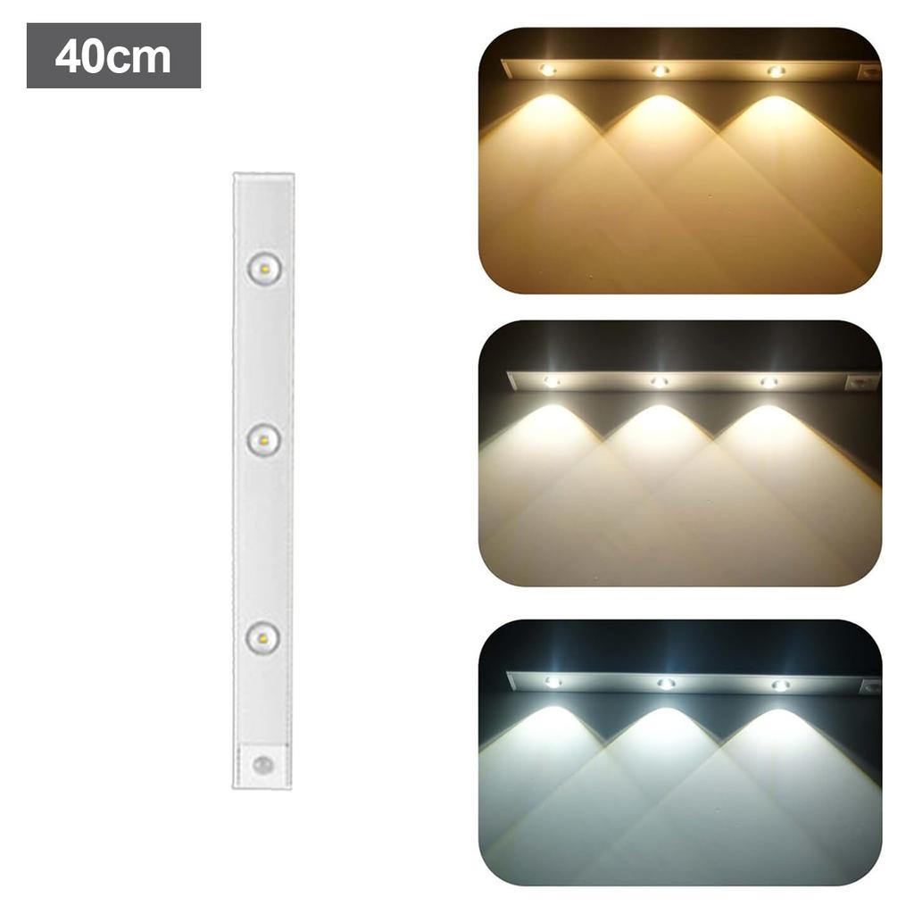 Ultra Slim Led Motion Sensor Light Strip 10cm-50cm 5v USB Type C Recharge Lamp Paste Suction Bedside Reading Mini Night Wireless