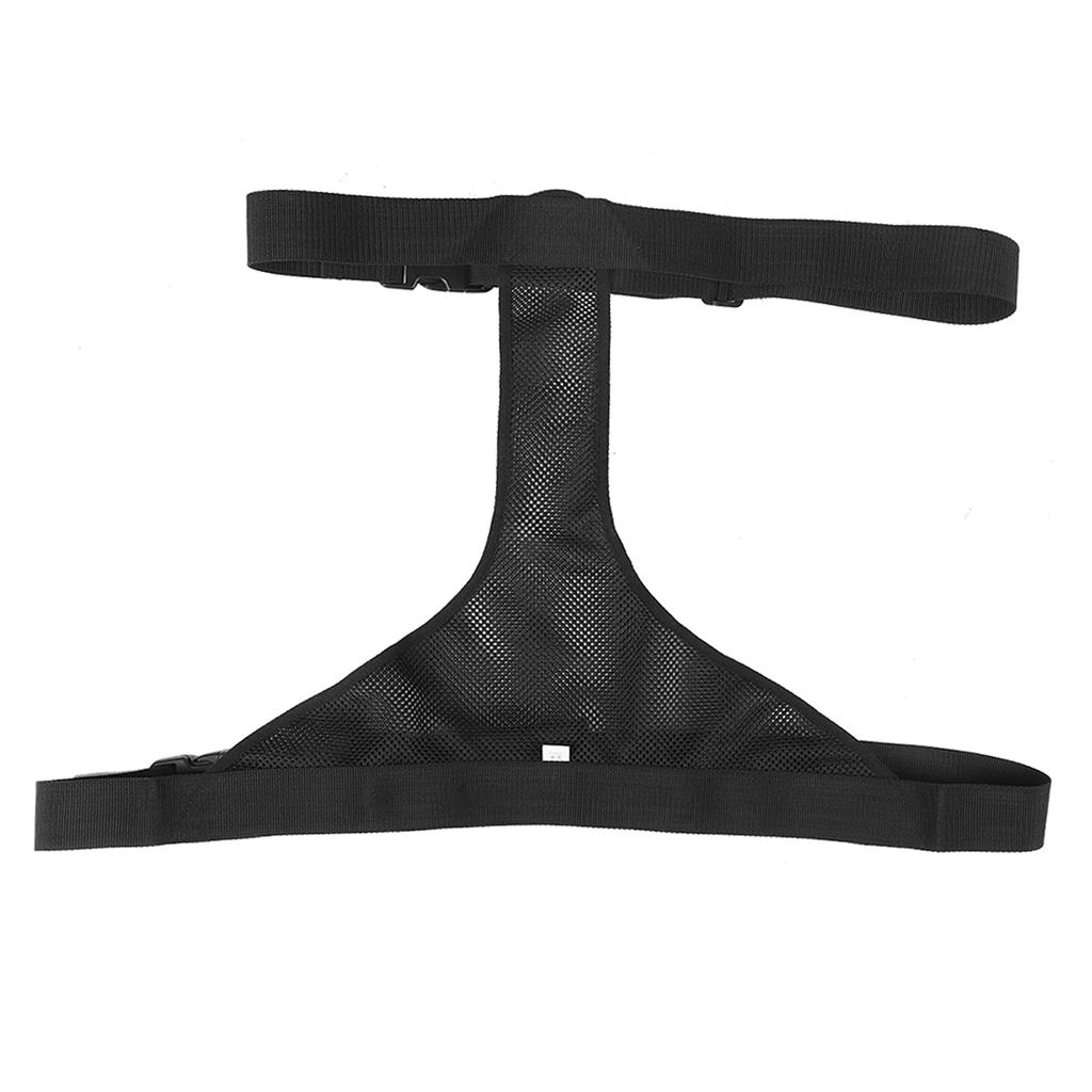 Black Breathable Adjustable Wheelchair Seat Belt Cushion Safety Harness Straps for Elderly