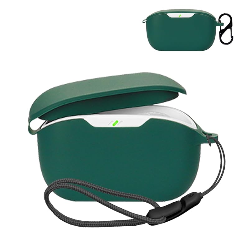 

For WAVE BUDS 2 for case cover [NOUKAJU] wireless earphones silicon protective case (With carabiner + strap included) ) Fall prevention Scratch