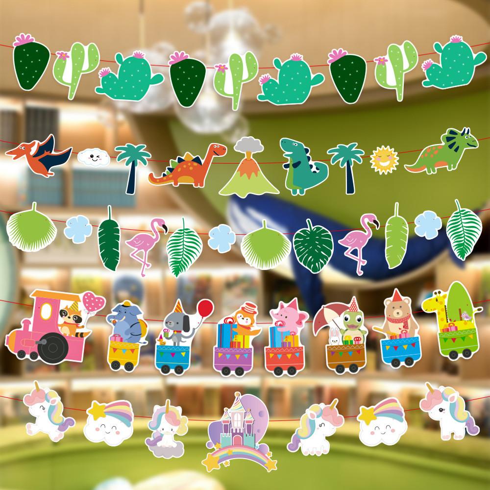 Delightful Party Animal Banners For Childrens Birthday And Decorations Festive