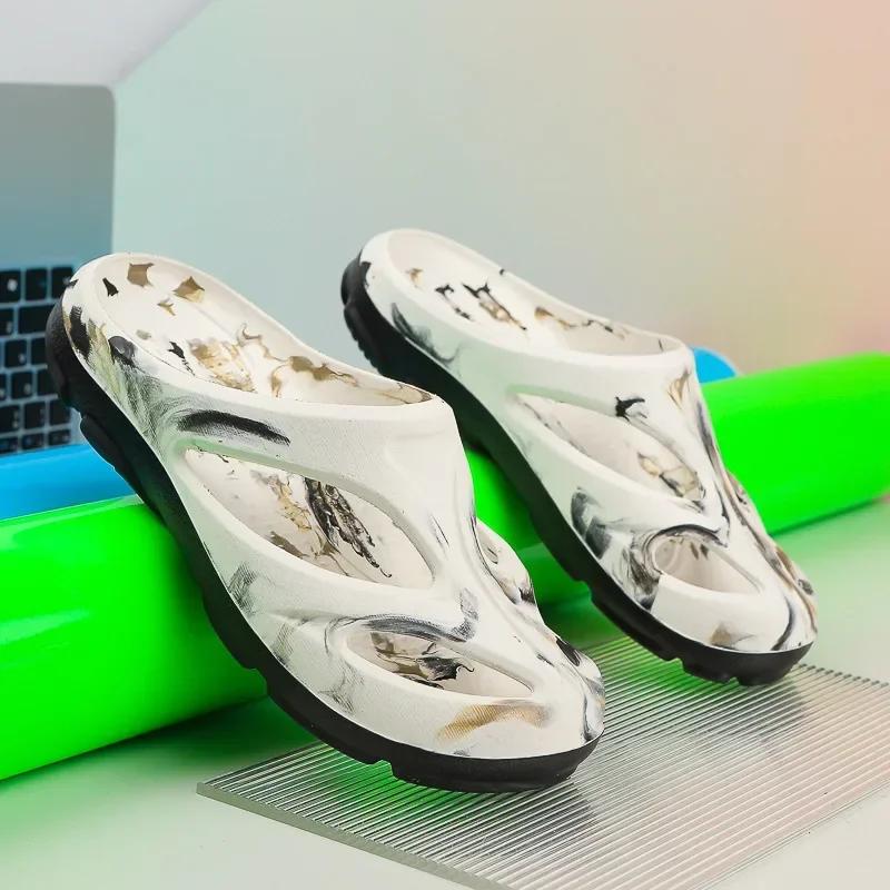 2025 New Breathable Thick Bottom Student Shoes Home Outer Wear Beach Shoes EVA Material Transpirable Sole And Strap 44 45