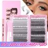JOAMY New Package Pre Glued Cluster Lashes Long Lasting 0.05 0.07 Press On Bottom Lashes Diy Clusters Lashes Kit