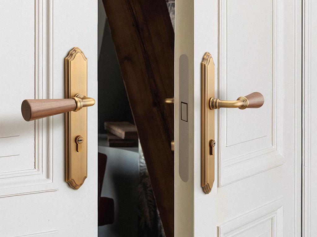 Vintage-Style Zinc Alloy Mute Door Handle for Bedrooms