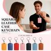 PU Keychain With Key Ring, Can Be Used To Hang ID Card, Key Card, Etc.
