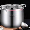 Jiagao Soup Pot SUS304 Stainless Steel Super high Soup Pot Boiling Soup Pot Soup Steaming Pot Fudi Household Cooking Congee Soup