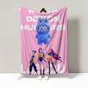 K Pop Demon Hunters Warmth Flannel Blanket Cover Soft Multifunctional Decorative Blanket Universal Blankets Holiday Gifts