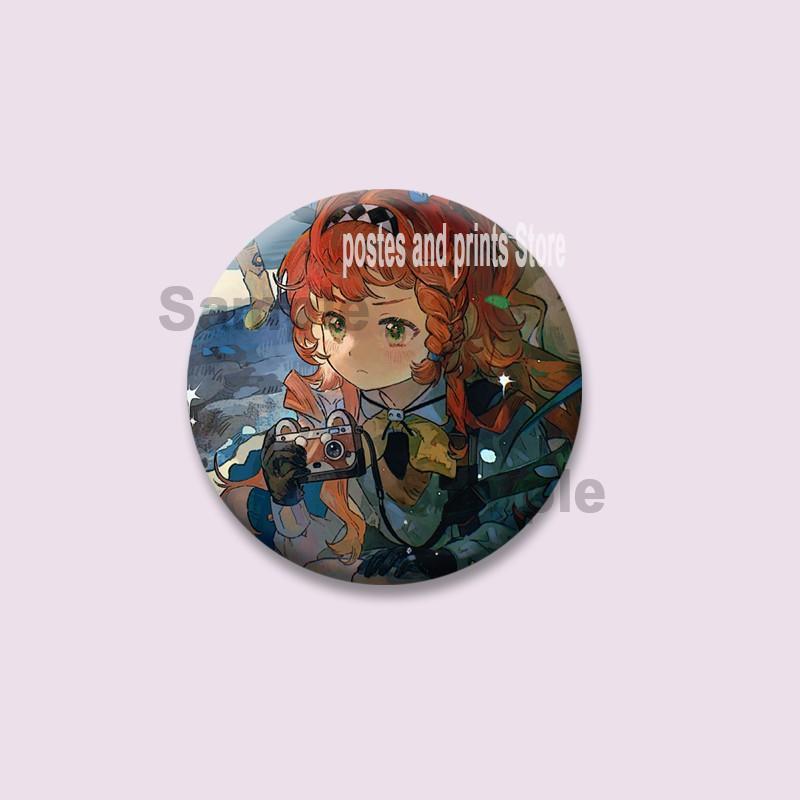 Anime Game Reverse 1999 Circular Brooches Cartoon Character Enamel Pins Backpack Clothing Hat Jewelry Badge Accessory XMAS Gifts