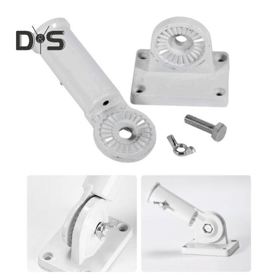 Zestaw masztów do flagi na zewnątrz domu, ze stali nierdzewnej, ze stali pogrubionej, na ścianę ganku, do flagi 3x5', obrotowy, regulowany uchwyt