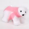 Plush White Bear with Scarf Ornaments Christmas Doll Pendant for Christmas Tree Home Decorations Cartoon Pendants Gift