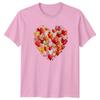 Watercolor Hearts Cluster RoUnisextic Love Unisexs TShirt Abstract Valentines Art