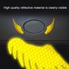 Car Sticker Safety Warning Reflective Angel Wings Reflective Warning Sign Funny Bike Decal Sticker Motorbike Reflective Sticker