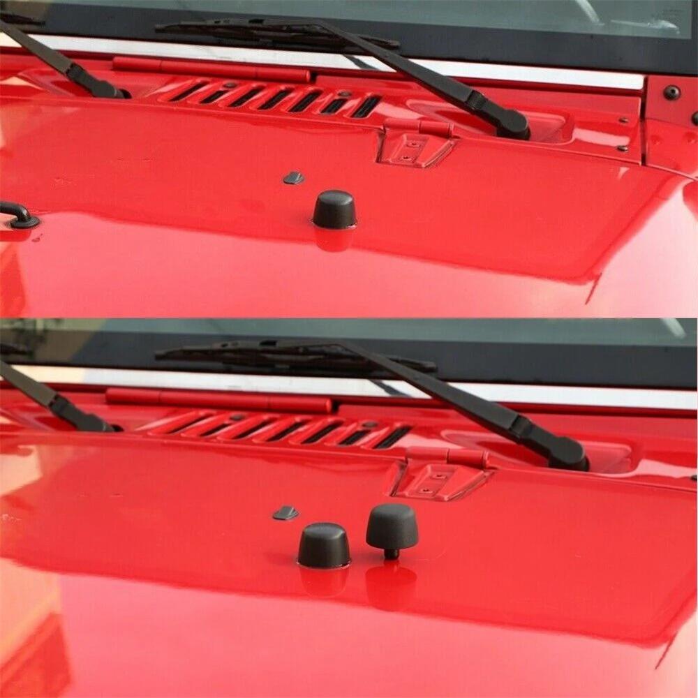 Hood Bumper Stop Rubber Cushion Plug Set For JEEP WRANGLER JK 2007-2017