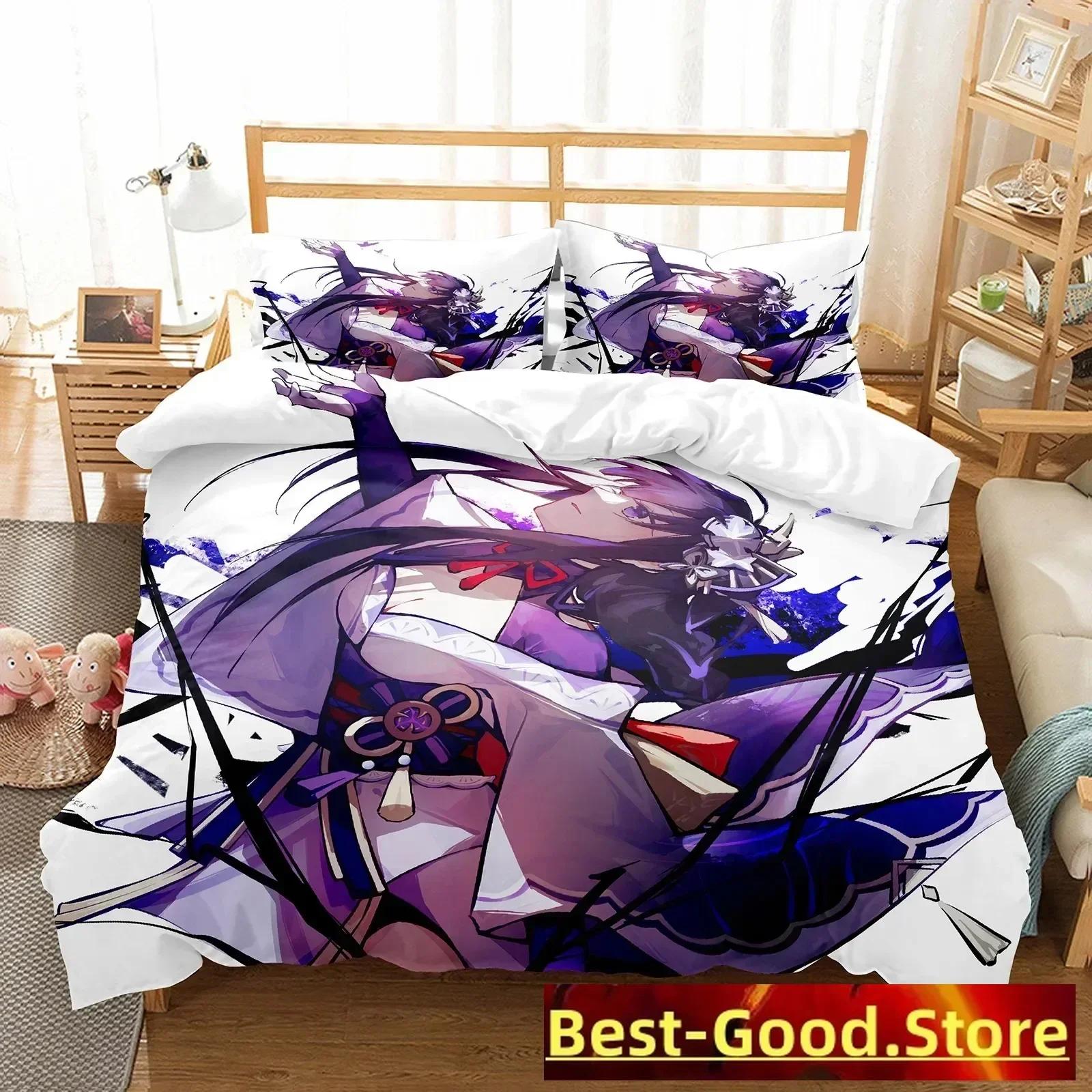 

Comforter 3D Print Arataki Ltto Bedding Set Single Twin Full Queen King Size Genshin Impact Bed Set Adult Kid Bedroom S Comforter (quilt)-EU Single(135*200cm)3pcs