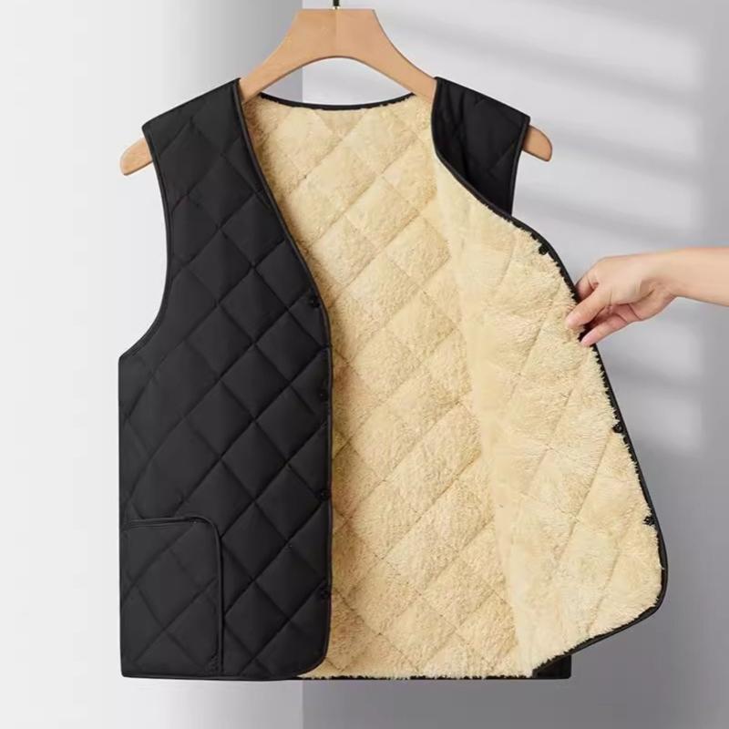 Мужской жилет плюс бархатный жилет зимний теплый мужской топ XXXXXL чёрный