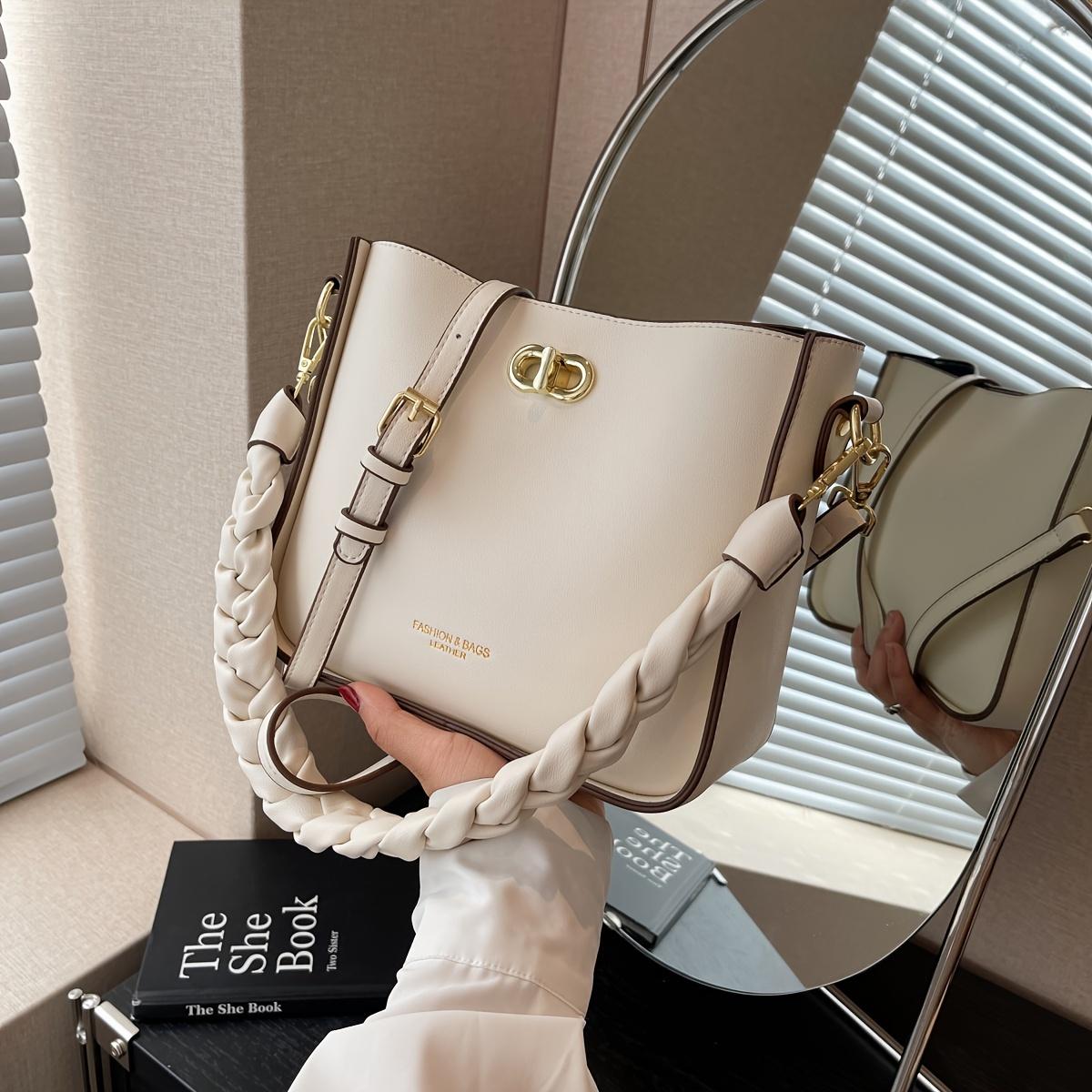 

Модная веганская сумка через плечо, модная однотонная сумка через плечо, женская повседневная сумка и кошелек