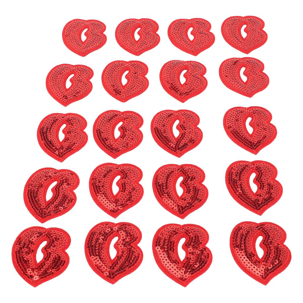 20 ks Náplastí ve tvaru rtů Módní Vynikající DIY Ruční práce Samolepicí Našívací Nažehlovací náplasti
