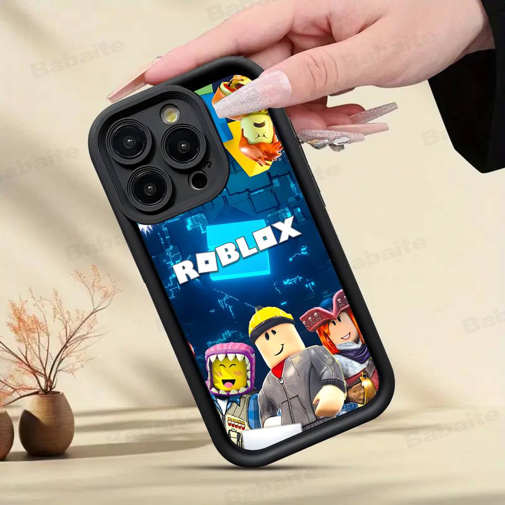 EZ27 R-Robloxs Phone Case For IPhone 17 16 15 14 13 12 11 Pro Max Anti Drop Soft Cover