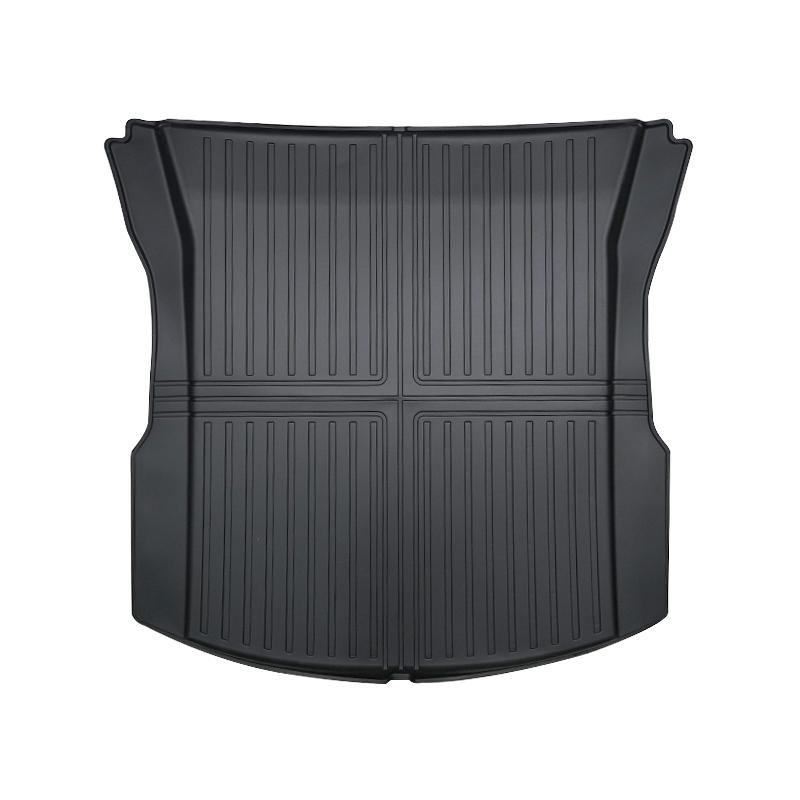 For Tesla 2024-25 Model3 Highland 3 Rear Trunk Mat TPE Car Pads Waterproof Protective Trunk Mats Upper Layer of Trunk Cushion