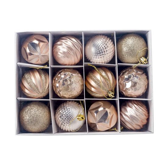 Christmas Hanging Balls Durable Exquisite Lightweight Xmas Baubles Ornaments Christmas Tree Party Home Hanging Decoration Christmas Decor Balls