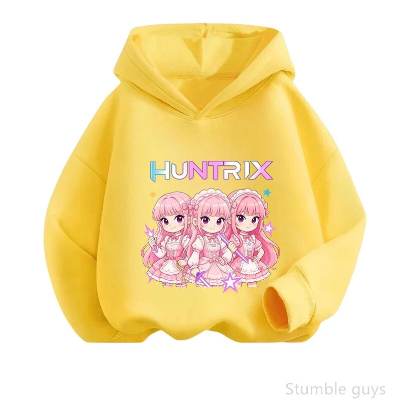 Spring Fall Urban Casual Kpop Anime Hoodie Boys Girls Long Sleeve Hooded Pullover Fashion Printed Streetwear Outerwear