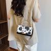 Yogodlns Women PU Leather Small Handbag Cow Print Crossbody Shoulder Bag for Work Daily Shopping Travel Phone Purse
