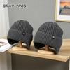 Cycling Ear Protection Winter Warmth Hat for Men Plush Knitted Hat Peaked Cap Fashion Fur Lined Hooded Hats Outdoor Earmuff