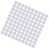 100Pcs Microphone Cover Dust Sweat Resistant Disposable Excellent Elasticity Reduce Noise Microphone CapsWhite Red Dot