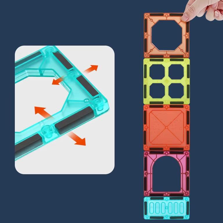 [PACZB][5] Magnetic Building Blocks 77 pcs Z1109