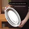 Plat ovale en acier inoxydable 304 pour cuisson à la vapeur et service