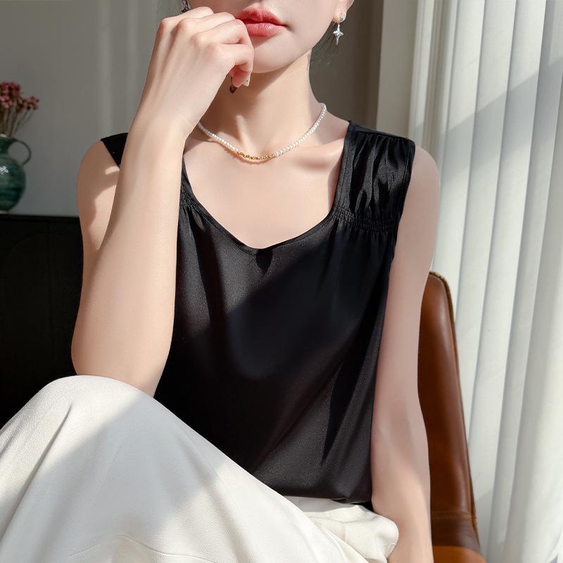 

Women s Versatile High-End Sleeveless Summer Camisole Top L (110-120)