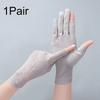 1Pair Gloves Outdoor Driving Breathable Lace Non-slip Touch Screen Anti UV Wave Point Sunscreen Nylon