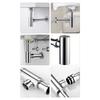 Universal Sink Drain Pipe 1 1/4" with Easy Clean Opening & Installation Guide Bathroom Basin Siphon with Cleaning Access