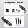 Professional USB C Male to 3Pin Female Mic Cable Dynamic Mic Recording Cord Converters Wire for Dynamic Microphones