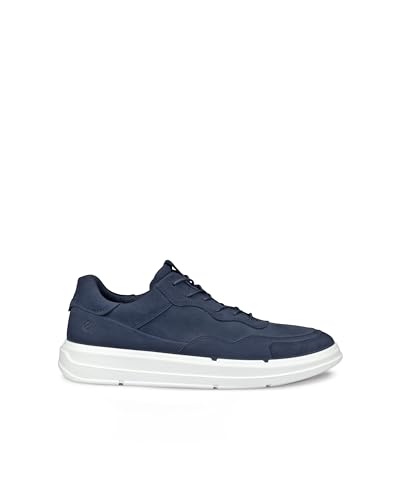 ECCO Men's Marine Genuine Leather Dress Casual Sneakers, Size 25.0 cm, 3E