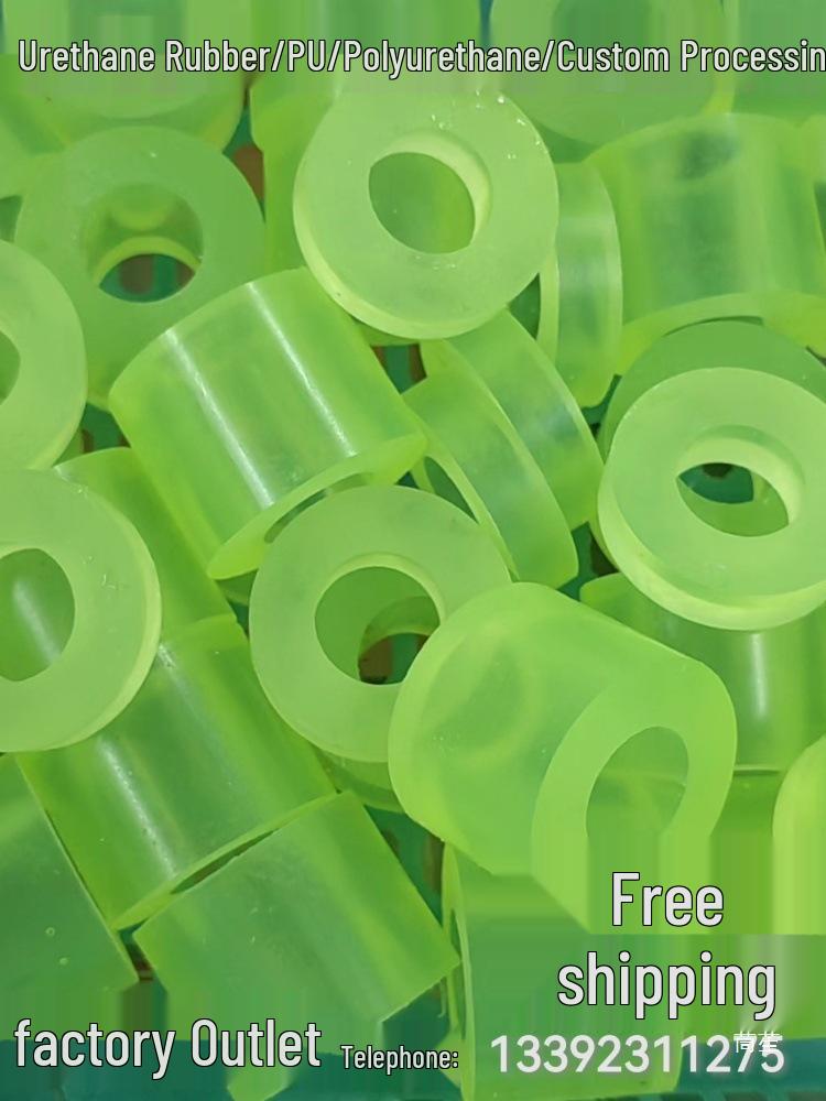 Polyurethane Anti-Collision Shock-Absorbing O-Ring Urethane Rubber Pad зелёный