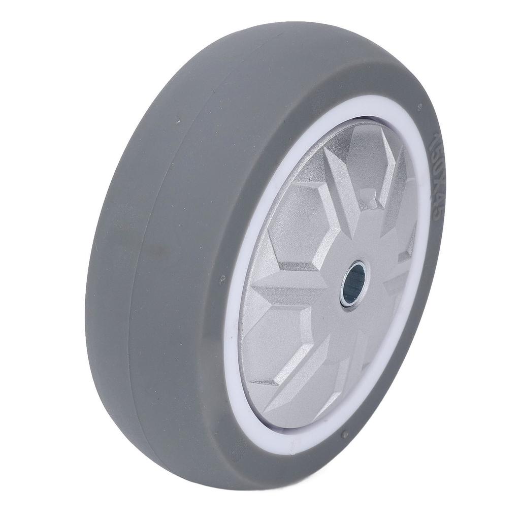 Kółko stałe 6-calowe z gumy TPR odporne na zużycie ciche koło do wózka, wózka narzędziowego, wózka ręcznego