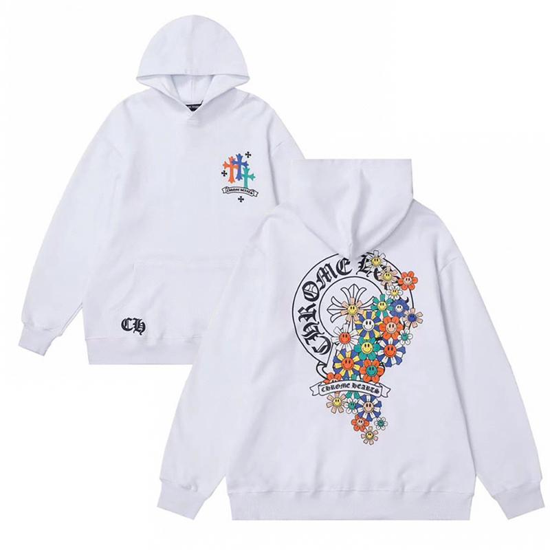 855 CHROME HEARTS 2025 Toamnă și Iarnă Nou Hanorac cu Glugă cu Logo Stil Clasic Mărimi Mari, Potrivit pentru Cupluri