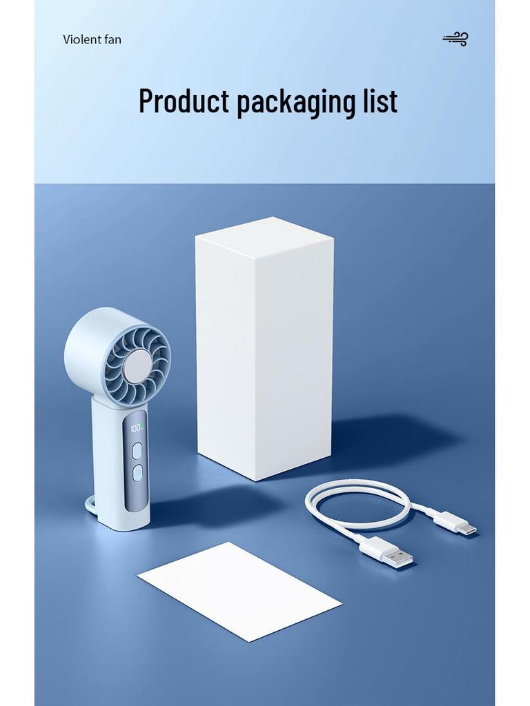 Handheld Turbo Mini Fan with USB Charging and High-Speed Semiconductor Cooling (2026)