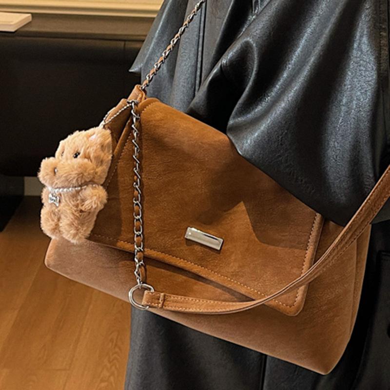 High-value Fashionable Retro Large-capacity Bag Women's Autumn New Trendy Chain Commuter Shoulder Underarm Bag