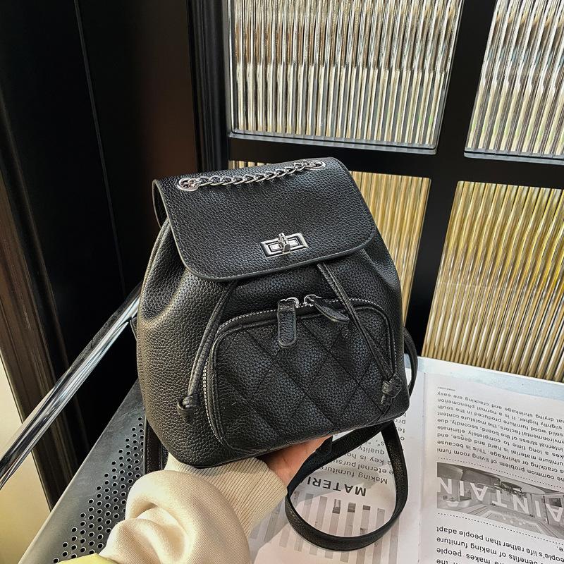 Premium texture casual backpack bag women's new fashion versatile travel mini backpack