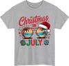 Christmas in July TShirt Beach Party Santa Holiday in Summer Vacation Tee Top