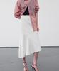 Rie Asymmetric Vegan Leather Skirt