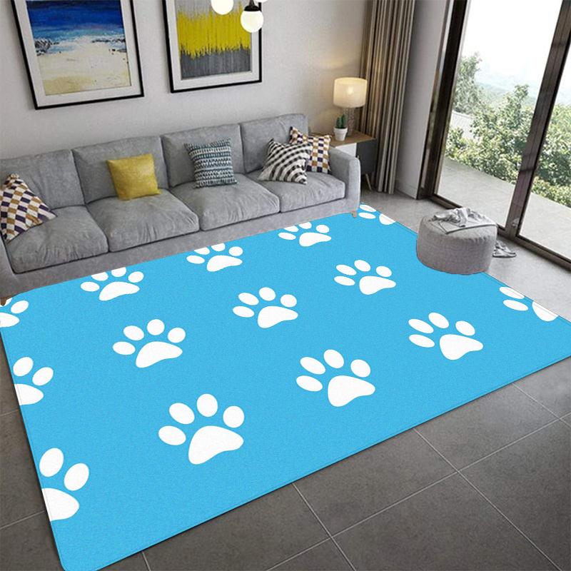 D-Dogs Paws Printed Carpet Fashion Yoga Mat Non-Slip Carpet Bedroom Decoration Outdoor Carpet Bedroom Birthday Gift