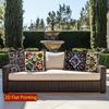 2D Colorful Ethnic Floral Pattern Decorative Pillow Covers Pattern Cushion Cover Suitable For Sofa Bedroom Car Pillow Cover