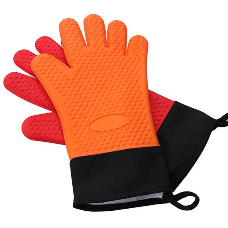 ZISIZ Herzförmiger Silikon-Back- & Mikrowellenhandschuh