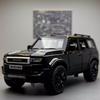 Alloy Die Casting 1:32 Prado Car Mold Toy Pull Back Sound and Light Off-road Vehicle Children's Gift 6 Car Door Can Be Opened