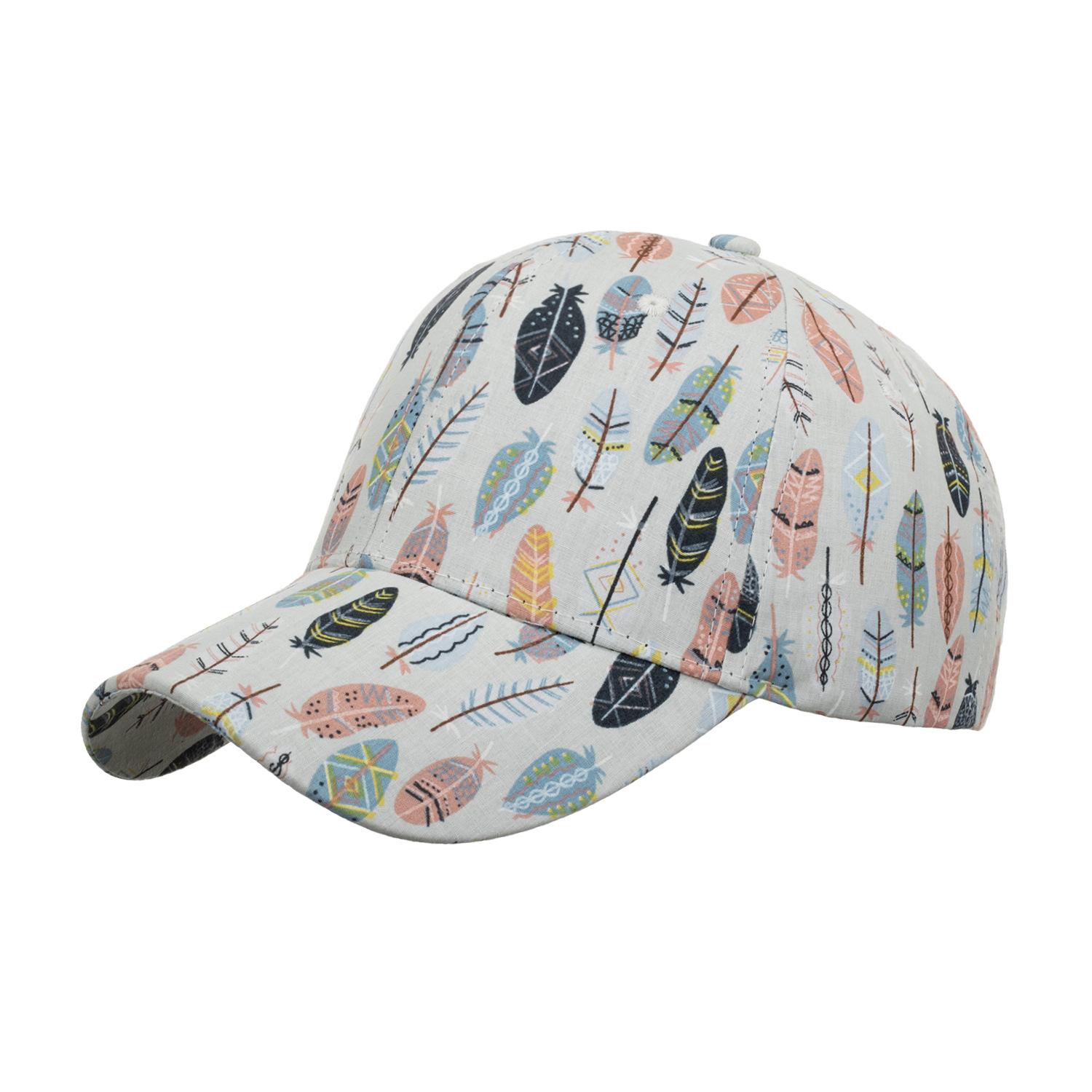 

New men s and women s spring and summer leaf baseball caps Korean version trendy fashion cap ins outdoor hip hop sun hat бежевий